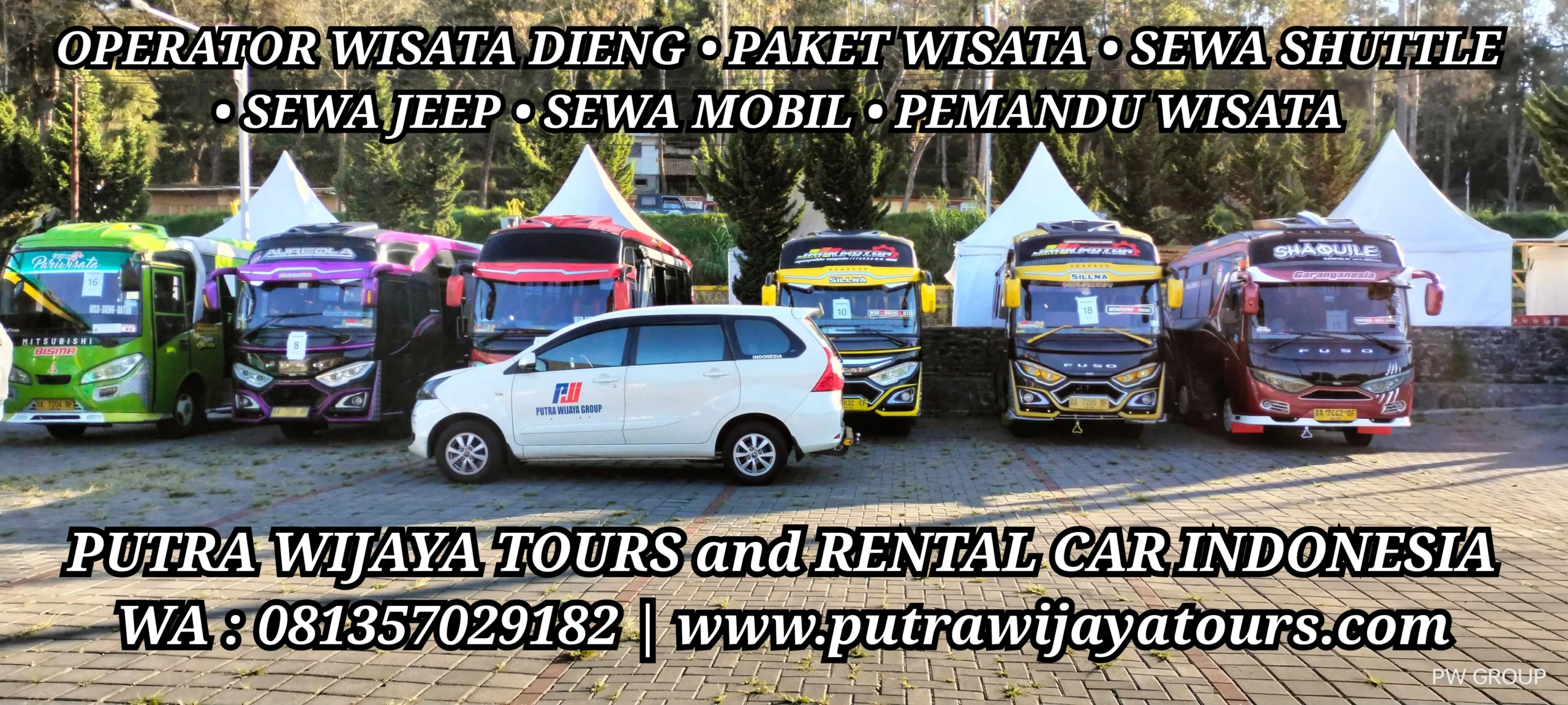 Sewa Shuttle Bus Wisata di Dieng